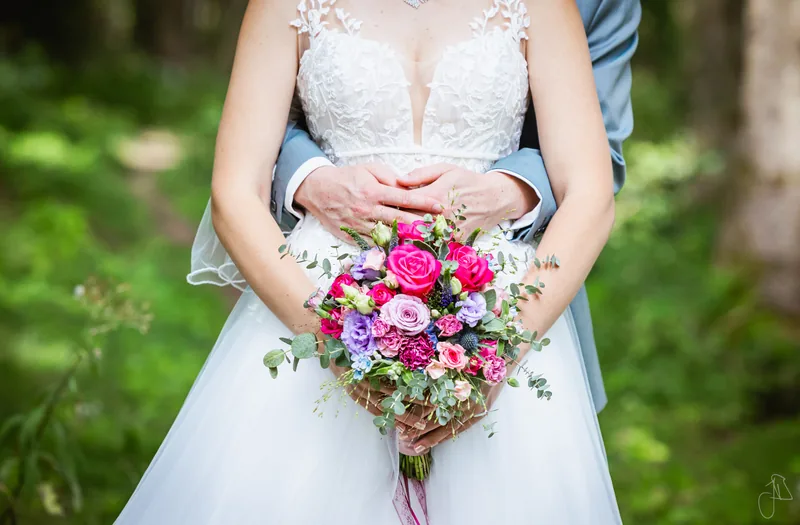 Brautstrauß bei einer Hochzeit im Nordschwarzwald